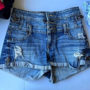 Denim shorts